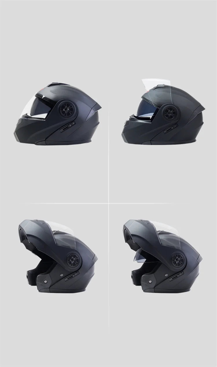 BLD-Capacete facial completo personalizado para motocicletas para homens e mulheres, capacetes de lente dupla, modulares, flip up, motocross, corrida, moda