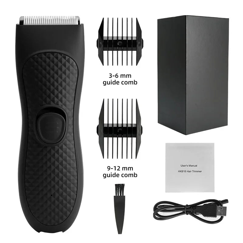 Máquina de cortar cabelo aparador para homens máquina de corte de cabelo barbeiro recarregável aparador de corte barbeiro elétrico virilha aparador de cabelo