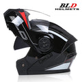 BLD-Capacete facial completo personalizado para motocicletas para homens e mulheres, capacetes de lente dupla, modulares, flip up, motocross, corrida, moda