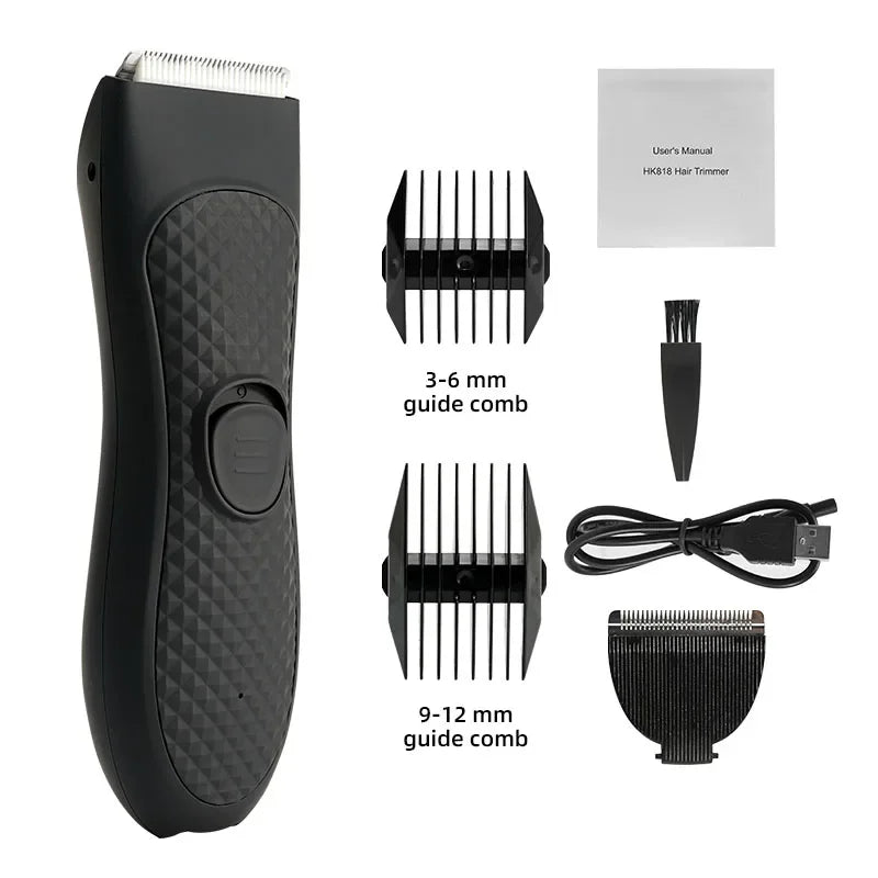 Máquina de cortar cabelo aparador para homens máquina de corte de cabelo barbeiro recarregável aparador de corte barbeiro elétrico virilha aparador de cabelo