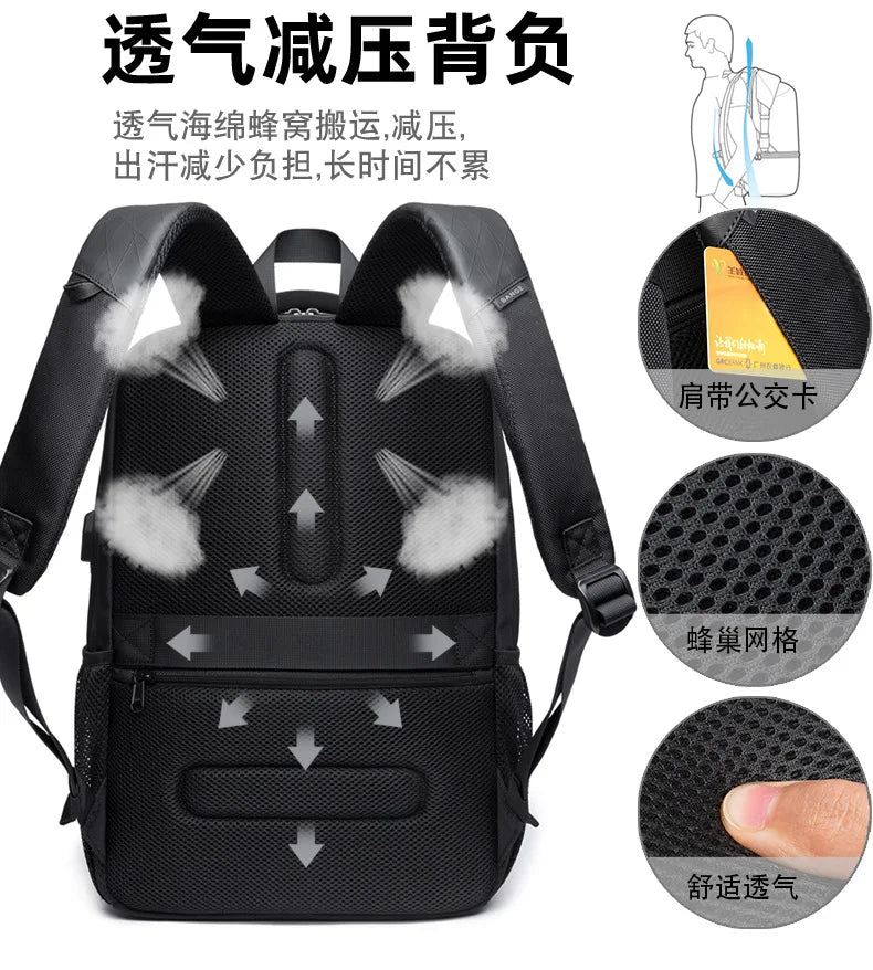 Bange designer masculino bolsa para portátil sacos de escola para meninos masculino motocicleta tático negócios esportes mochila viagem