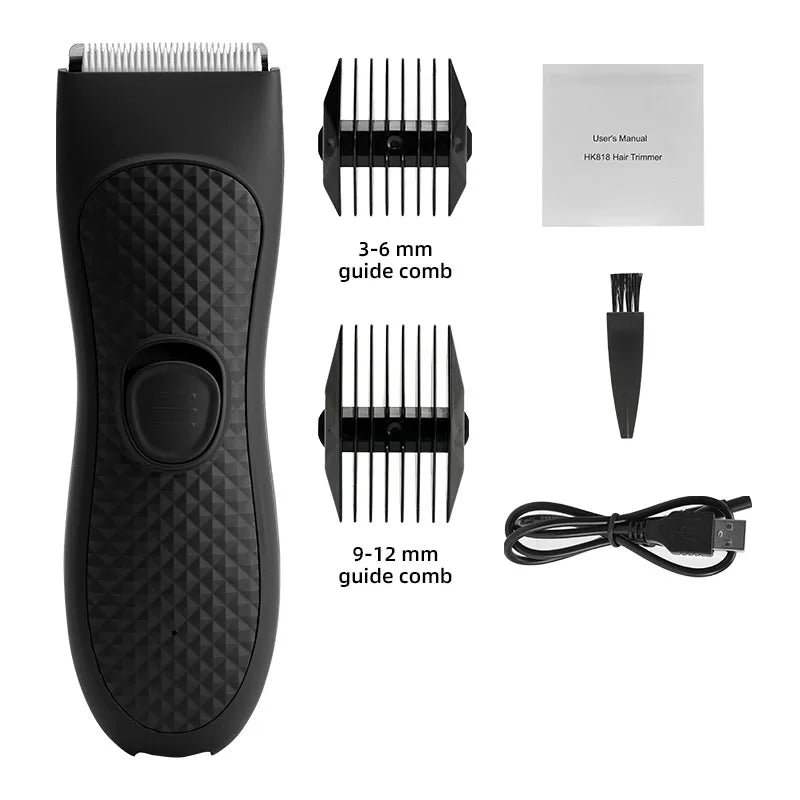 Máquina de cortar cabelo aparador para homens máquina de corte de cabelo barbeiro recarregável aparador de corte barbeiro elétrico virilha aparador de cabelo